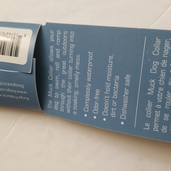 Kurgo Muck Collar Waterproof Dog Collar Red Blue Star - Picture 6 of 6